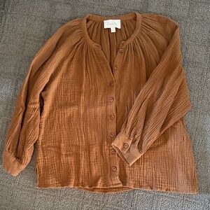 Brown gauze Cleobella shirt
